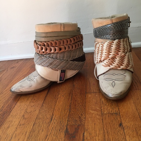 ONE OF A KIND Up cycled Vintage Boots! - Picture 3 of 7